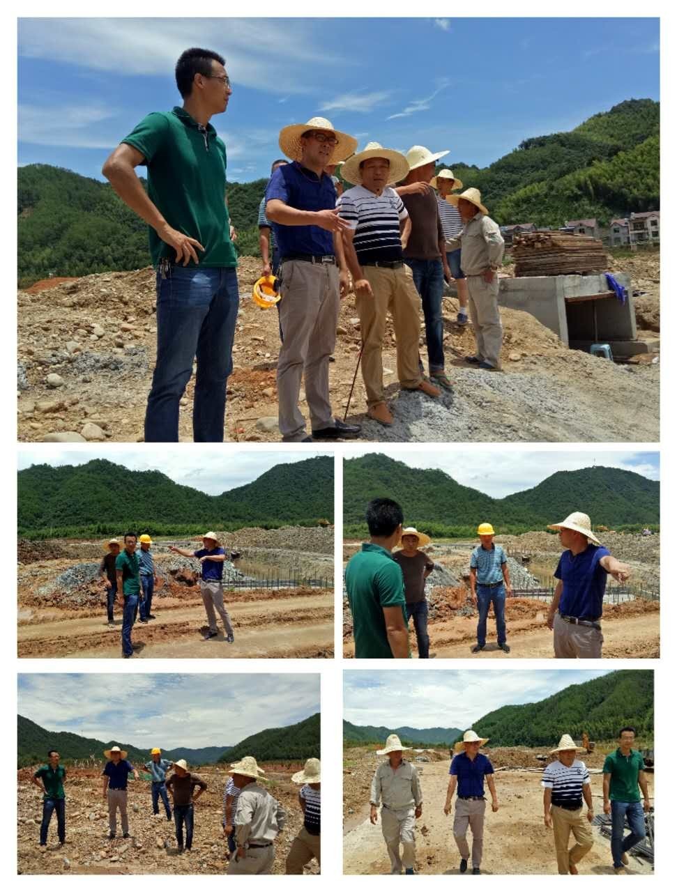 7月2日,石屯鎮黨委書記曹斌到富竹莊中華紫薇園二期項目施工現場指導