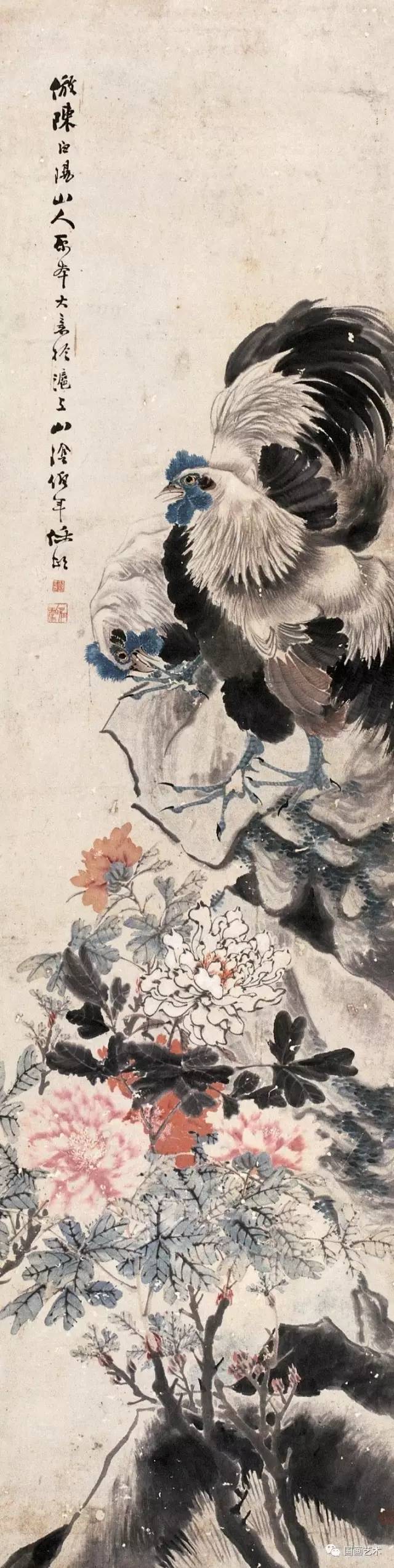 名家画鸡:任伯年画鸡作品欣赏(上)