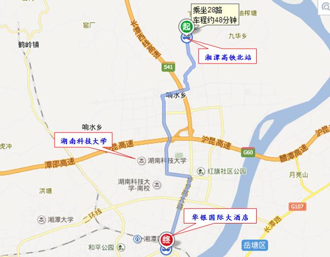 湘潭48路公交车路线图图片