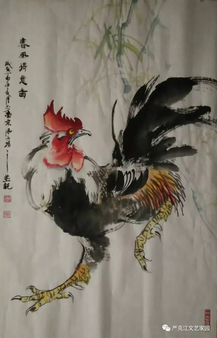 无论山水,花卉,或虫草,孙风子的画都能给人清新