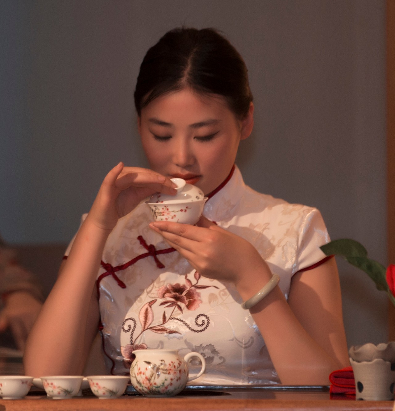 最美茶艺师茶艺表演图片