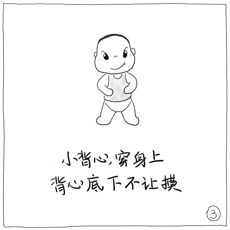 幼儿园保护自己简笔画图片