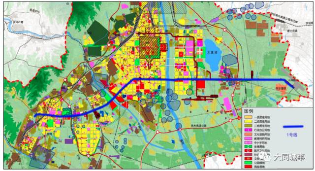 大同市地铁规划路线图图片