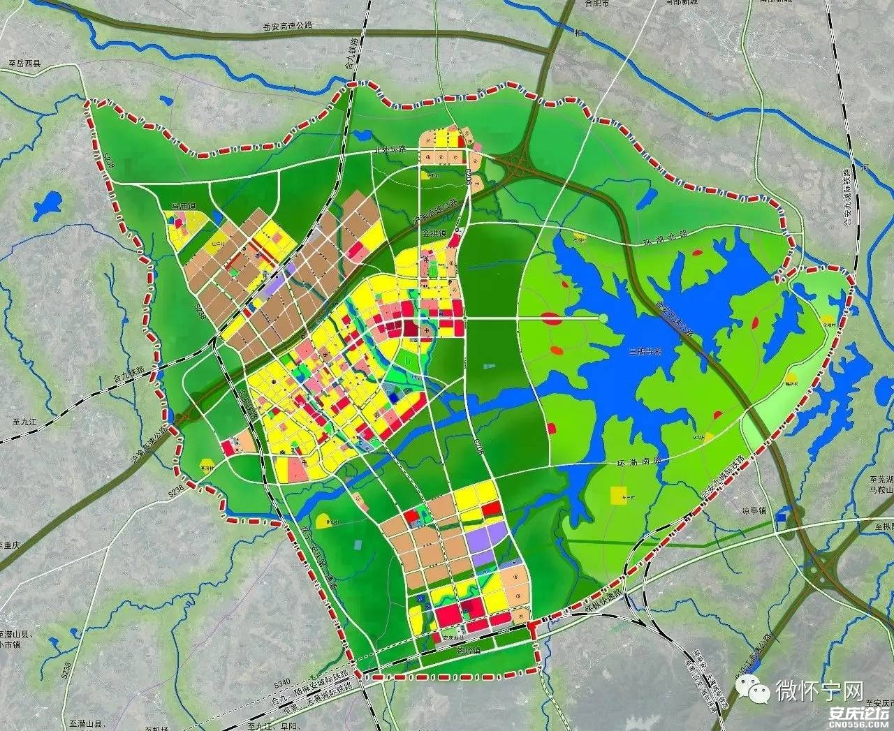 怀宁县城总体规划图图片