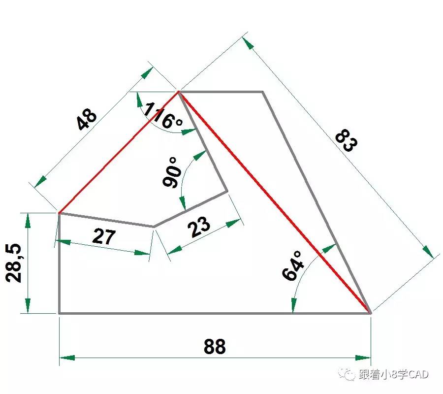 【小白之路】—— cad二維練習第19期