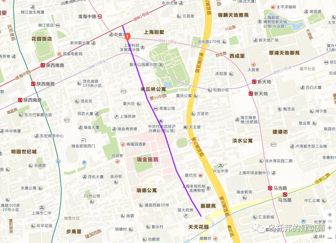 上海思南路地图图片