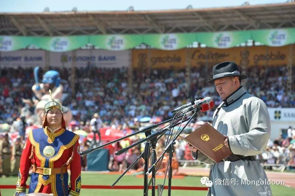 2017年蒙古国那达慕开幕视频总统致辞图片300张