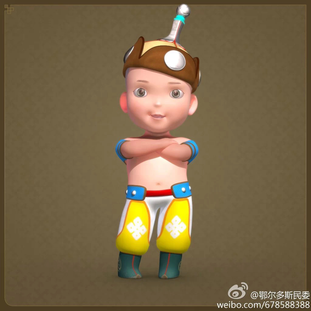 【民族卡通】超可爱的蒙古宝贝 