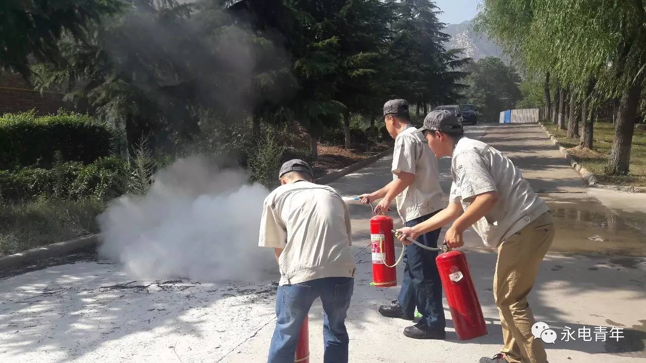 為團員青年提供實戰平臺,學習使用不同滅火器的方法,發生