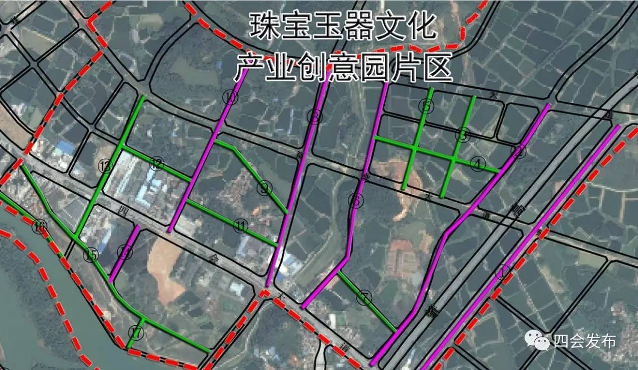 四会道路规划图图片