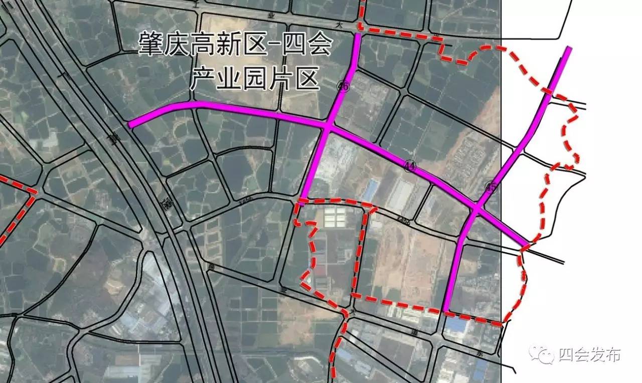 四会道路规划图图片