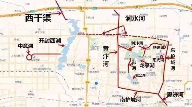 开封一渠六河展示图图片