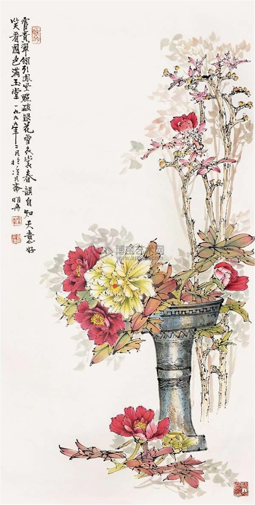 【绘画】孔子瑜孔小瑜花卉博古画