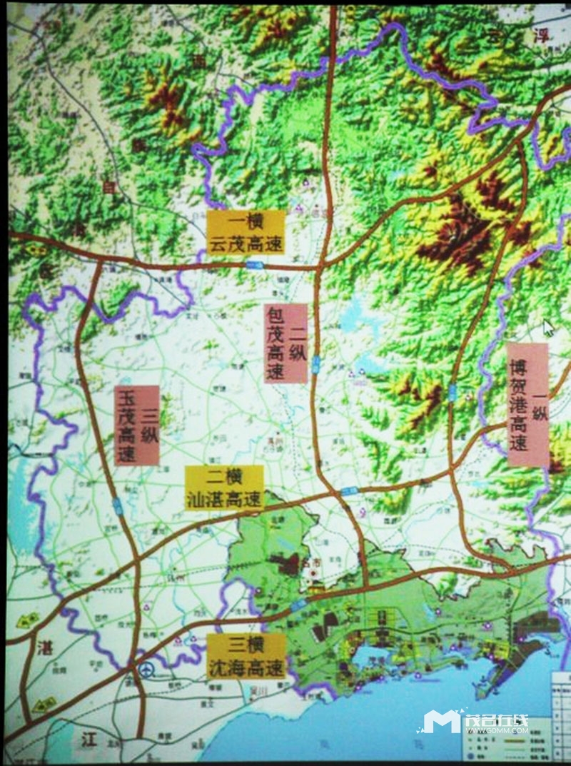 湛主线在建"三横三纵"高速公路网络已然成型今年茂名市交通基础设施