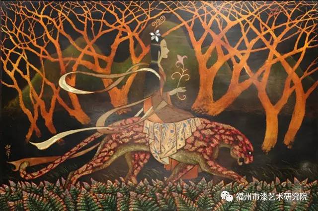 大师王和举的作品,作于1998年,曾载入《中国现代美术全集61漆画》