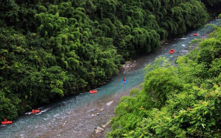 秀山响马河漂流图片