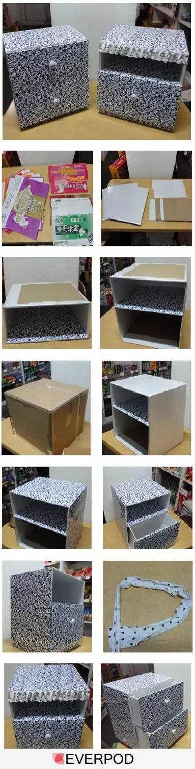 鞋盒做收纳盒教程图片