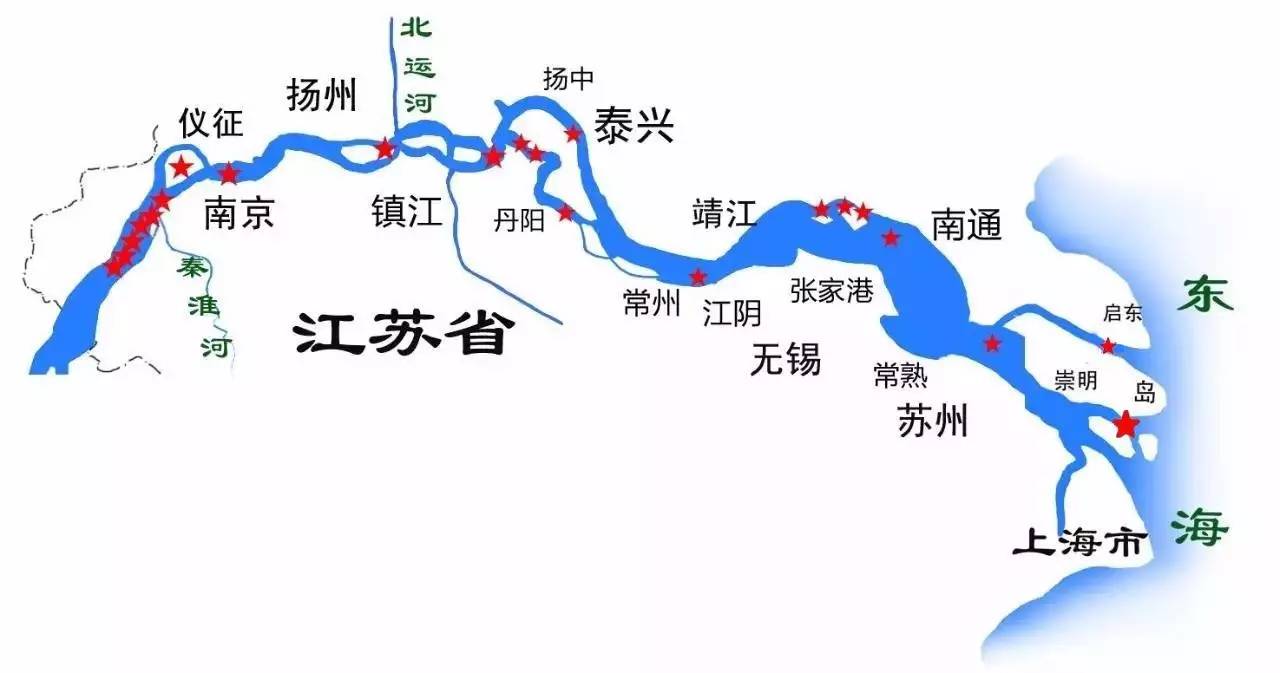 长江走向地图沿途省市图片