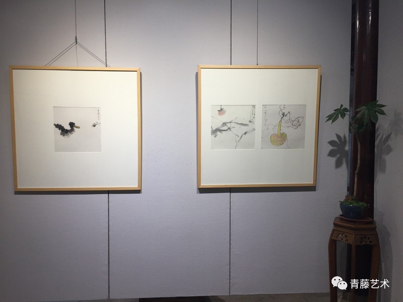 車前子畫展在張桂銘藝術館舉行