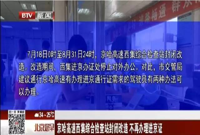 擴散開車去北京的唐山人注意你常辦進京證的地點停止對外辦公啦