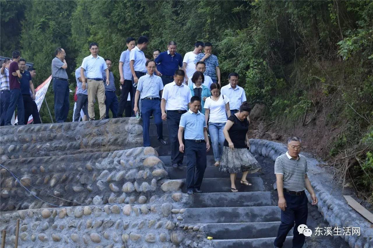 市蒼溪縣人大常委主任馮明帶隊視察東溪,橋溪,石灶,高坡,龍洞等鄉鎮