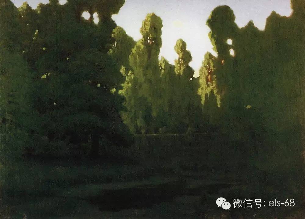 库因吉风景画图片