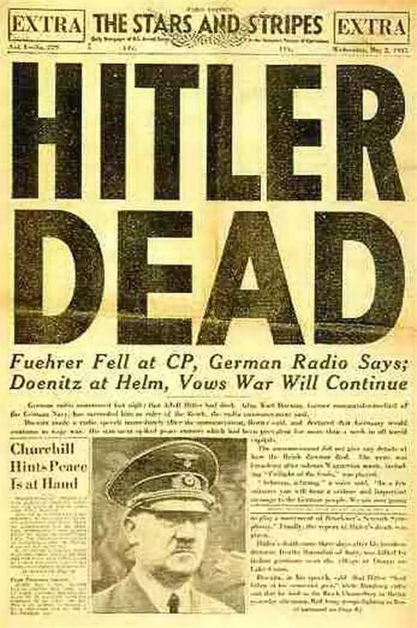 希特勒烧焦遗骸图片
