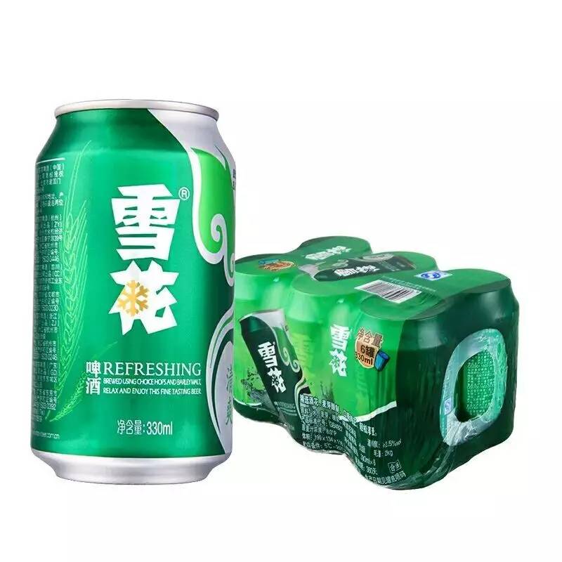 雪花啤酒6罐