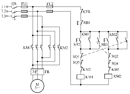 控制電路兩臺電動機按順序起動同時停止的控制電路兩臺電動機按順序起