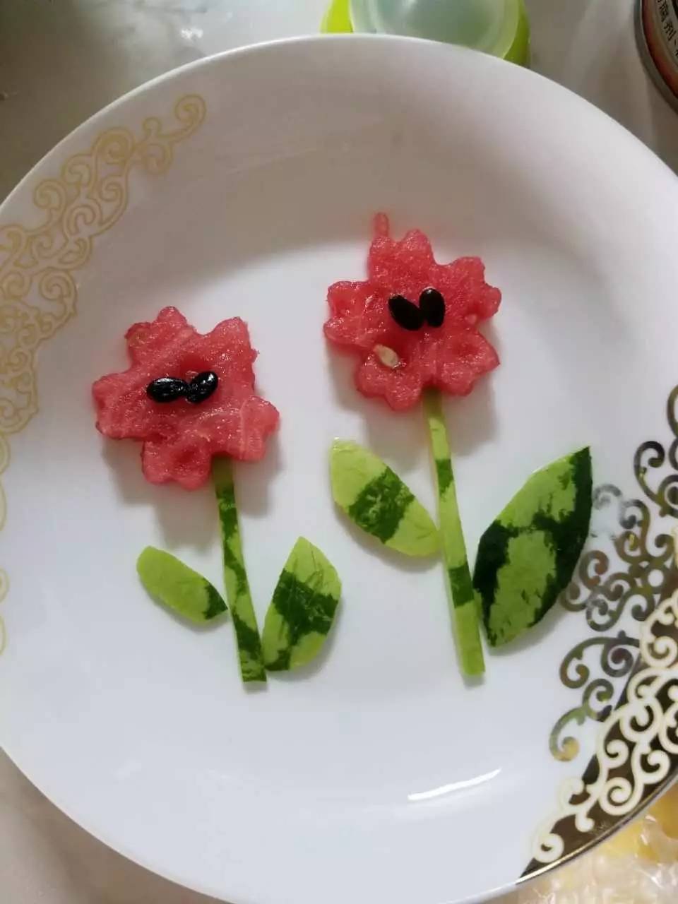简单的西瓜造型中秋节图片