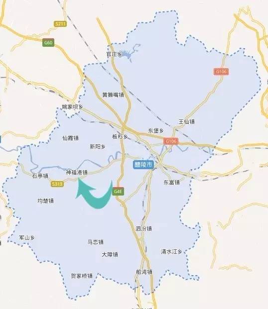 醴陵市地图高清 乡镇图片
