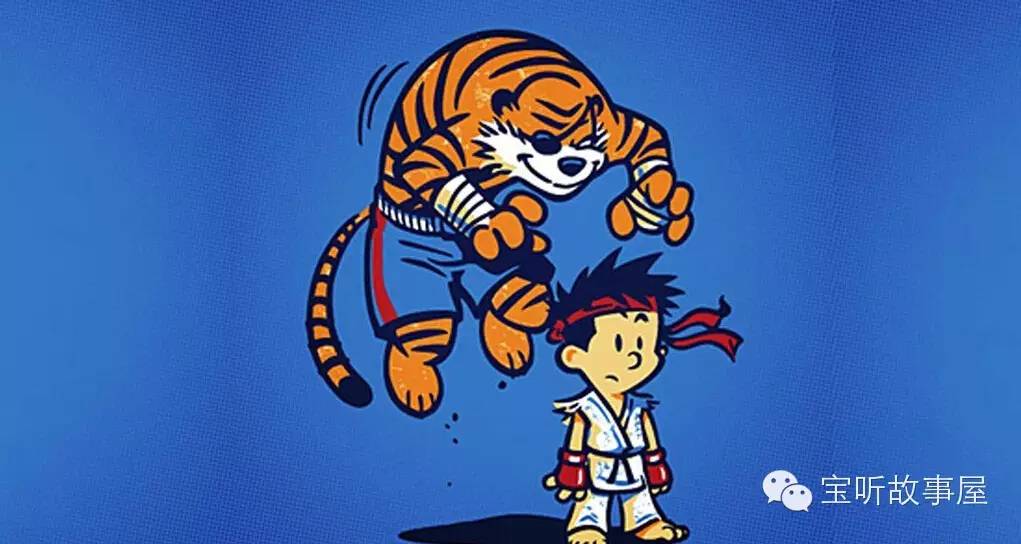 【寓言故事《老虎与小孩》面对强大的敌人,一定不要害怕!