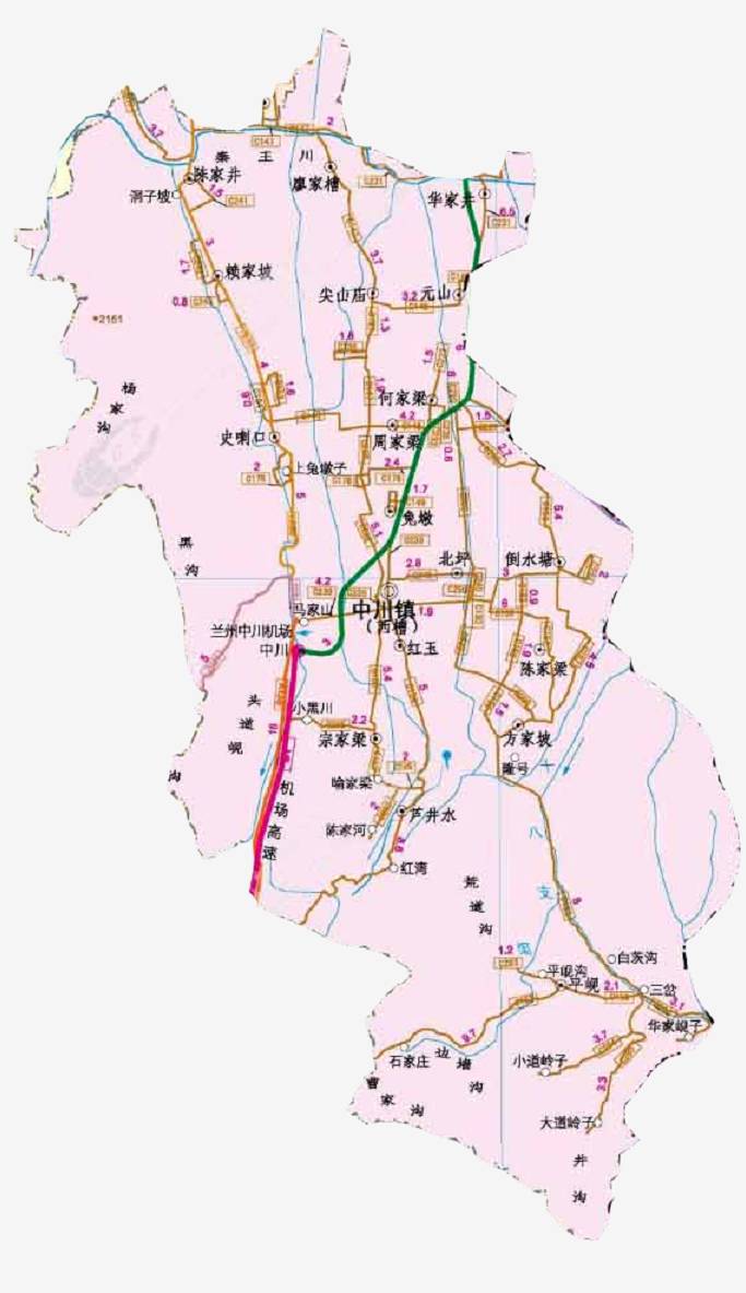 中川镇地图图片
