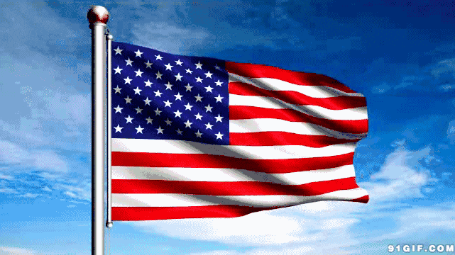 美国国旗 gif图片