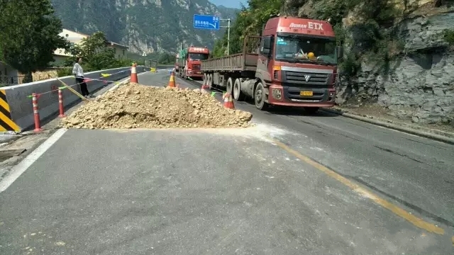 林州大車去山西需繞行,東姚馮舉溝段塌方注意安全