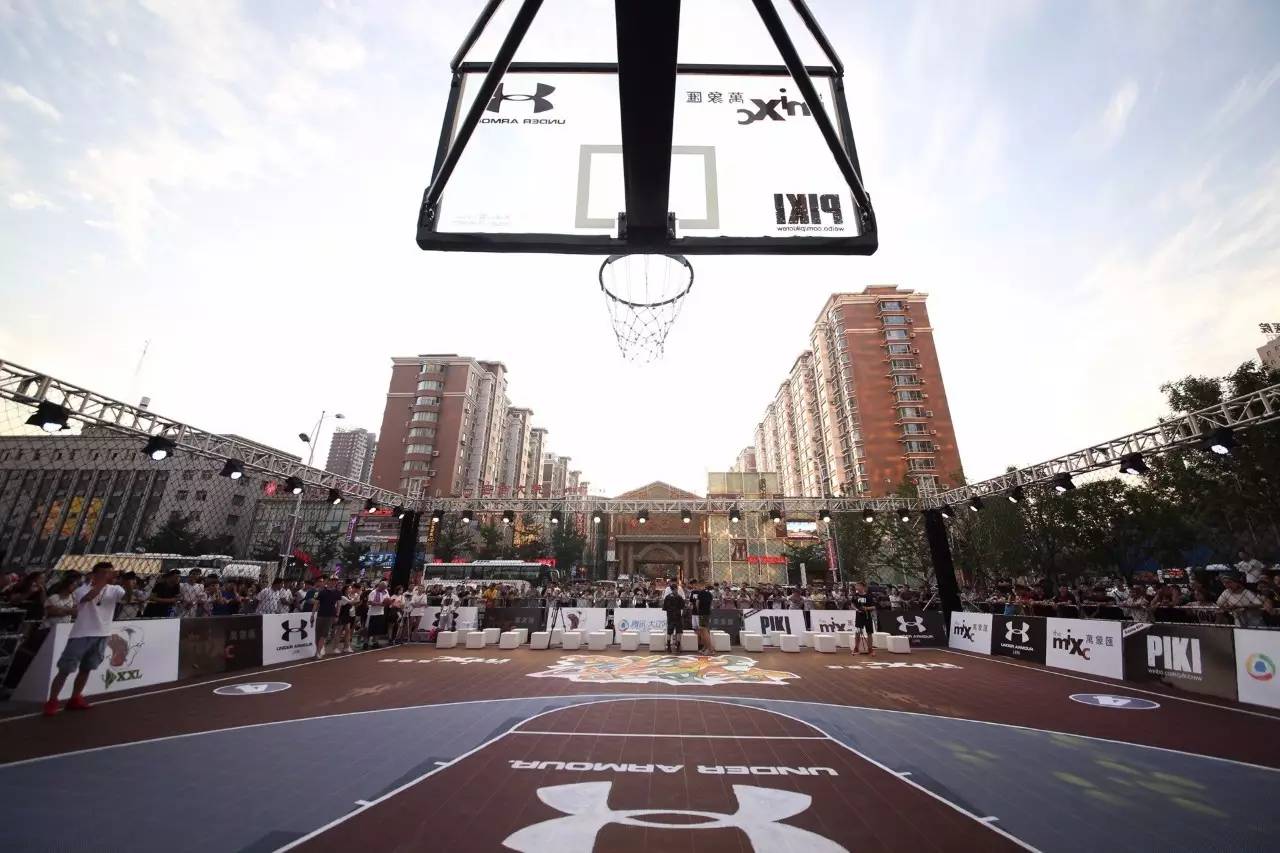 街头篮球场地效果图图片