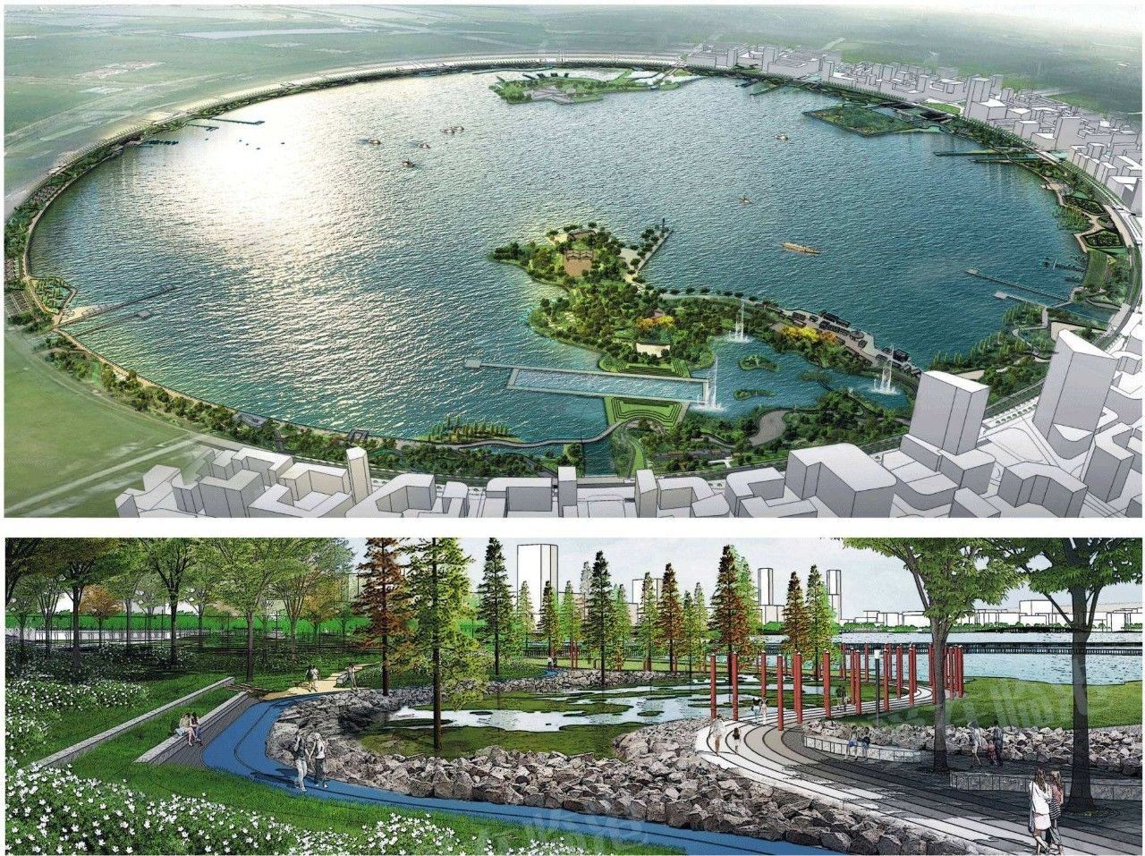 美兰湖体育公园规划图片