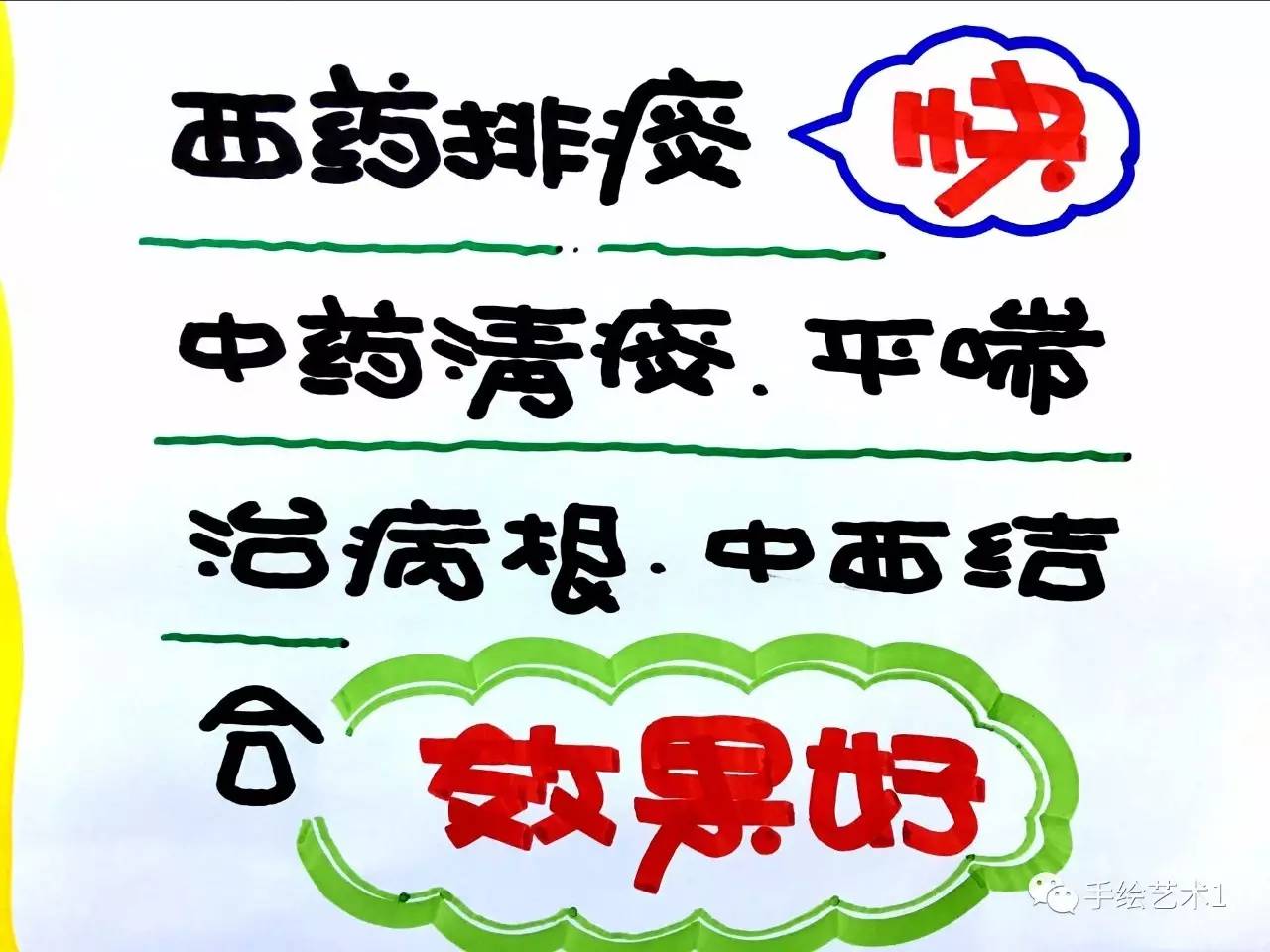 手繪pop教程分享這樣的海報繪製很簡單吧但是需要我們用心的去繪製哦