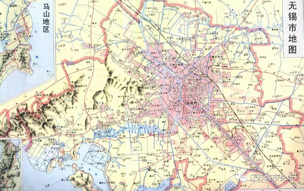 1980年无锡地图图片