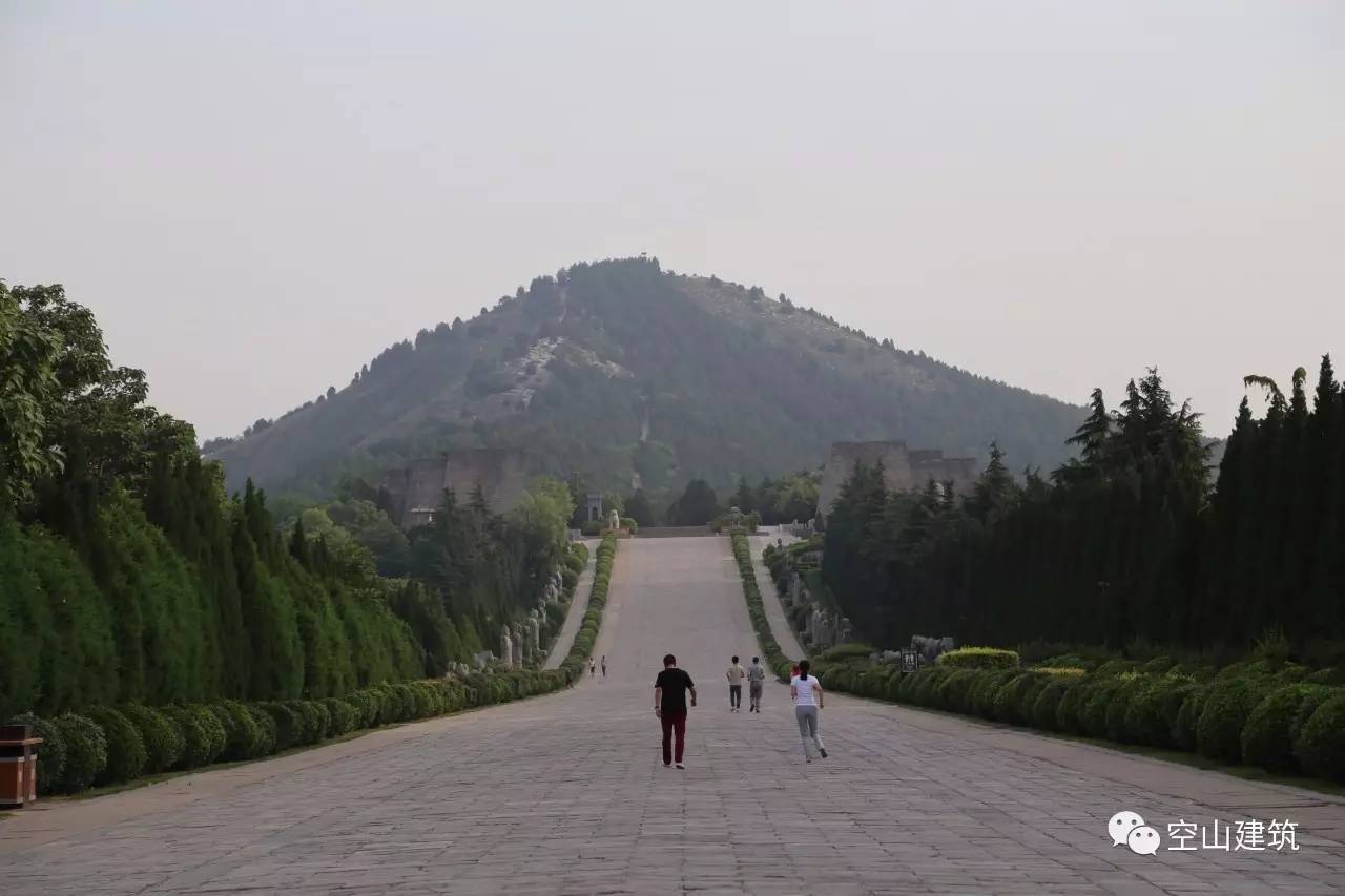 武则天墓全景图图片