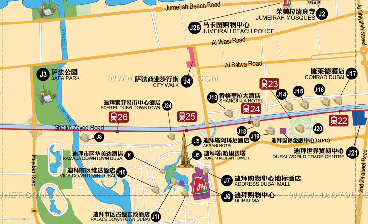 迪拜龙城地图图片
