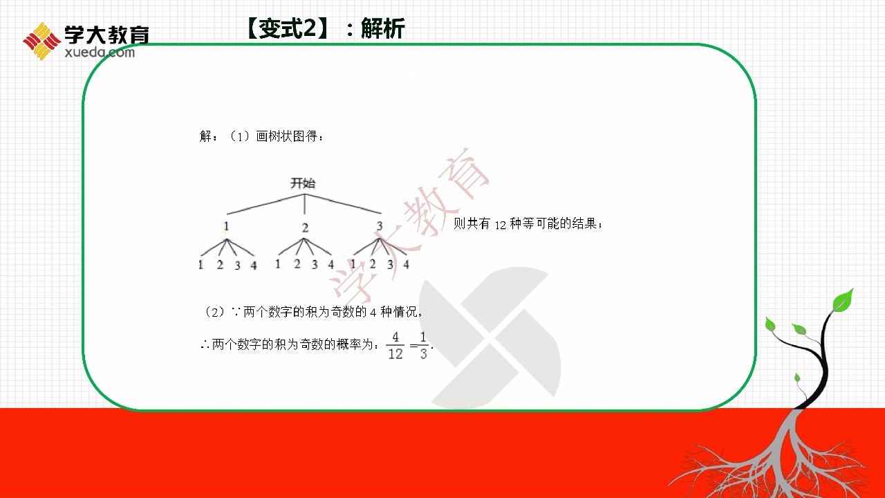 學數學想題根 | 初中:用樹狀圖或列表法求概率/高中:對數不等式解法