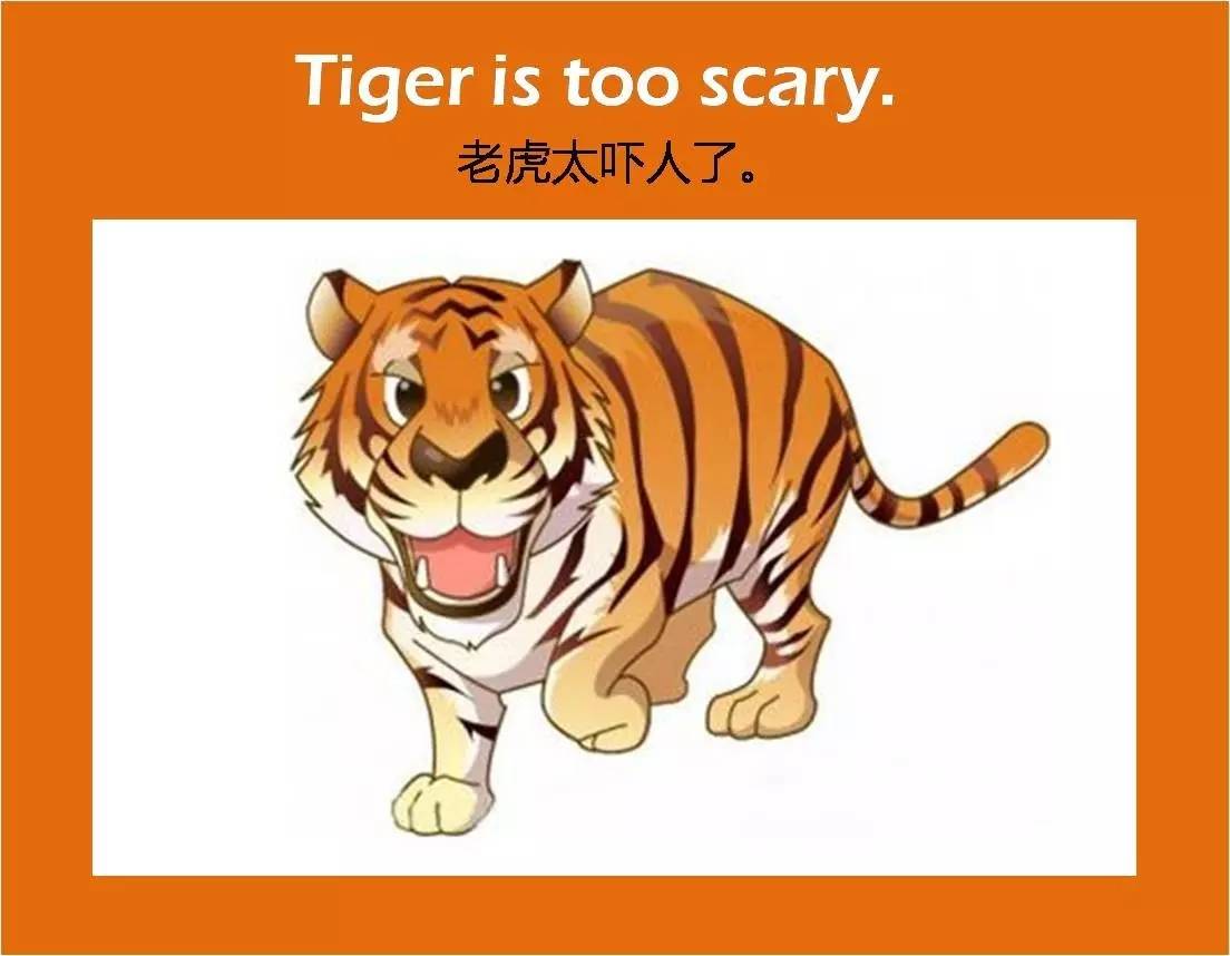 羊羊妈每日英语:tiger is too scary