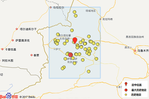 然而九寨沟县地震刚刚发生不久,今早7时27分,新疆博尔塔拉州精河县