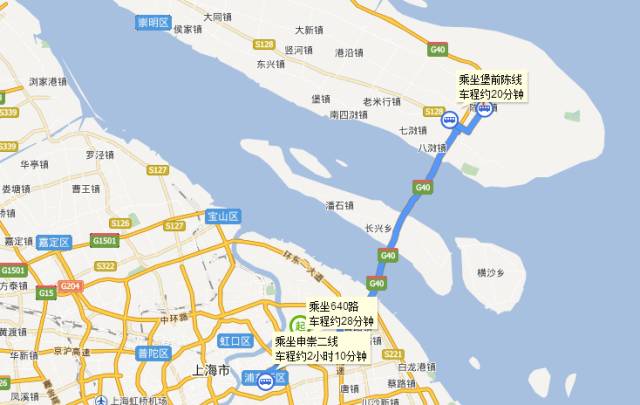 在此前公佈的《上海市軌道交通線網規劃(2015-2040)》中, 關於崇明的