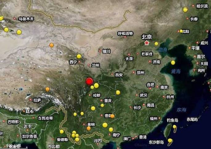 據中國地震臺網正式測定:8月8日晚上21時19分,四川阿壩州九寨溝縣