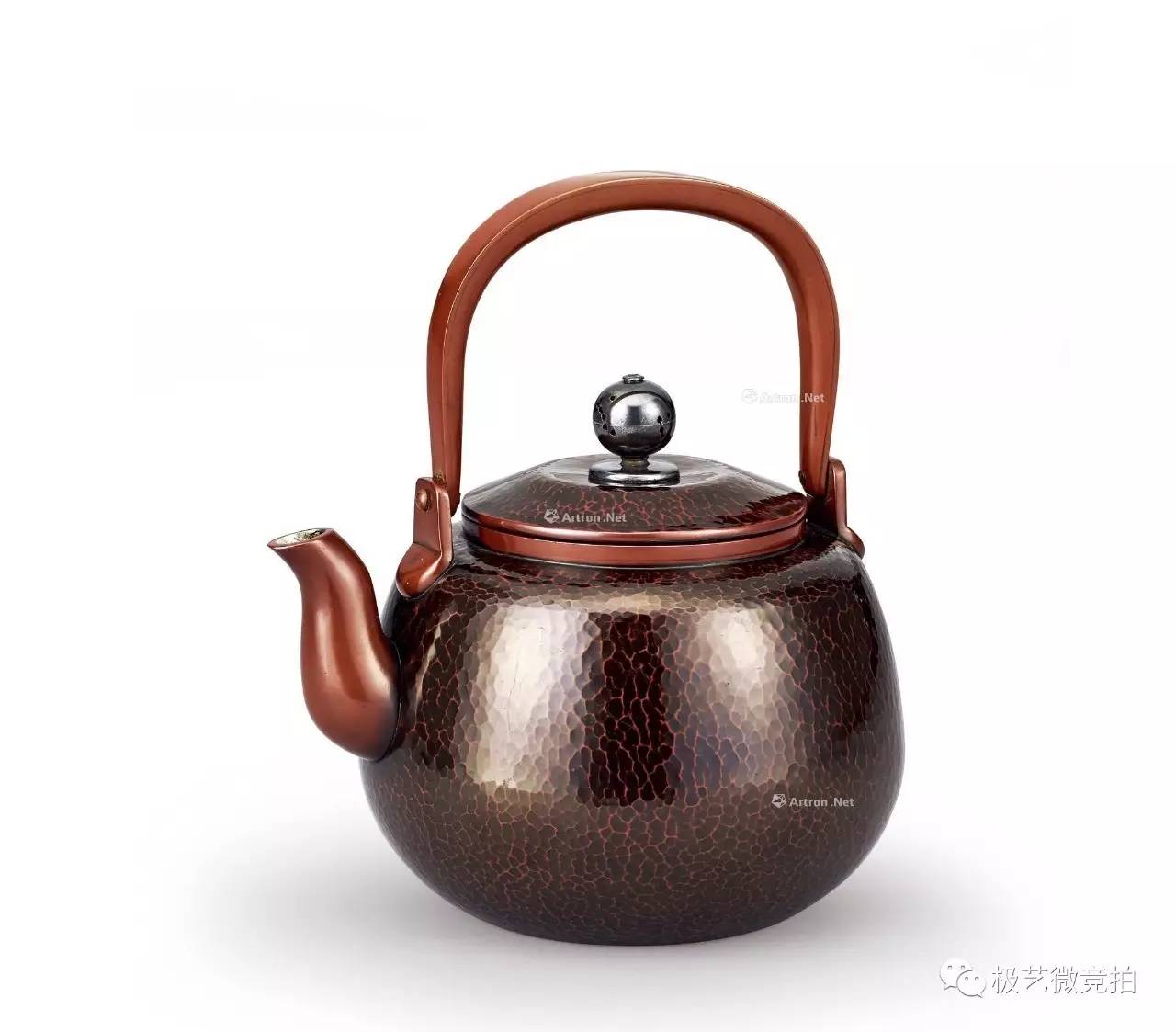 纹铫子(付共箱)和光制 纯银亀甲纹茶器(付共箱(一套)金谷五郎三郎