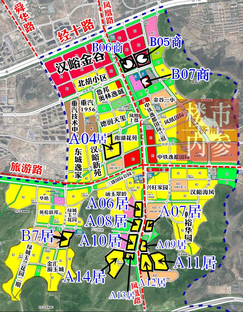 汉峪金谷b区规划图片