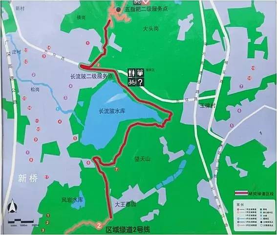青山湖地图步道图片