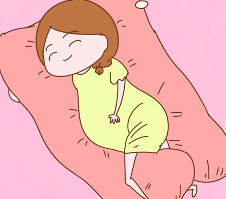 孕中期的正确睡姿图片图片
